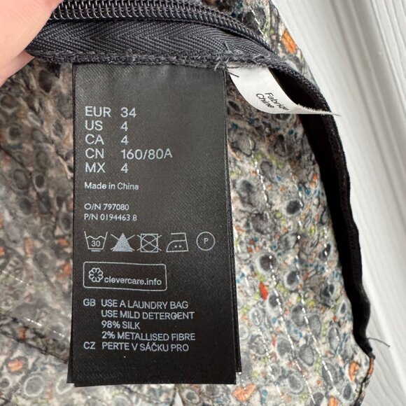 Isabel Marant x H&M Printed Blouse, size 4 (fits like size 0!!) - Picture 5 of 10